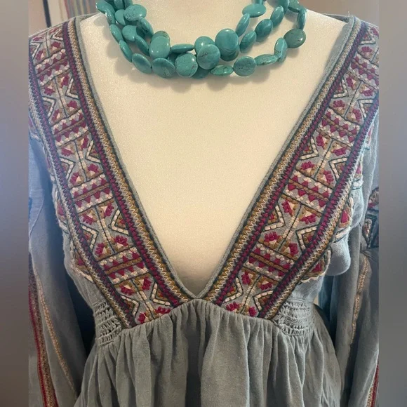 Free People Aria Embroidered Top - Picture 7 of 7